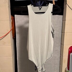 Express Sage Green Sleeveless Bodysuit